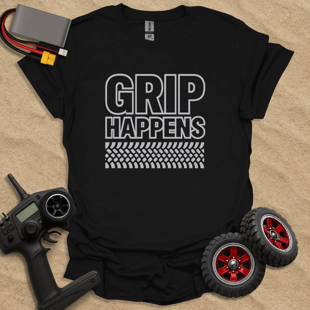 Printify T-Shirt Black / S Grip Happens T-Shirt