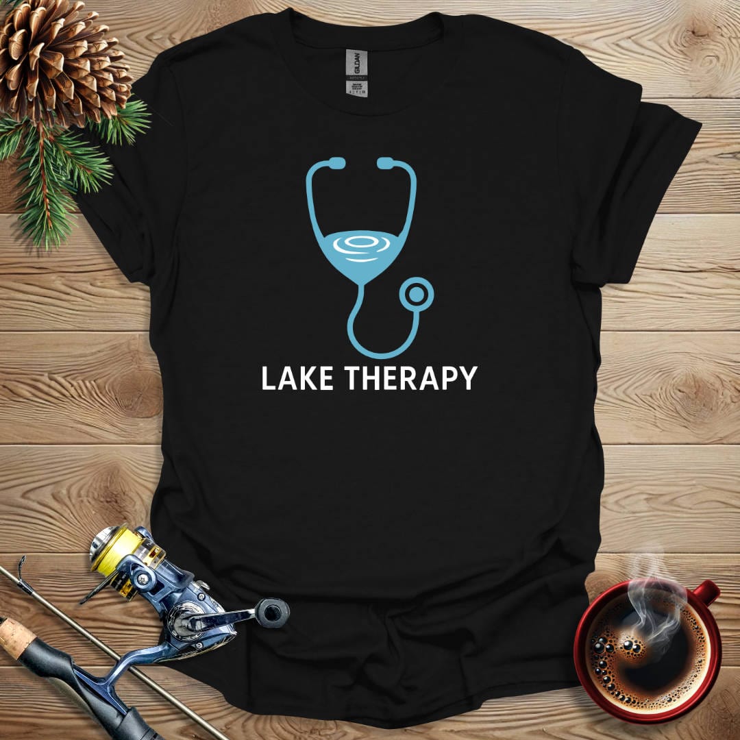 Printify T-Shirt Black / S Lake Therapy T-Shirt