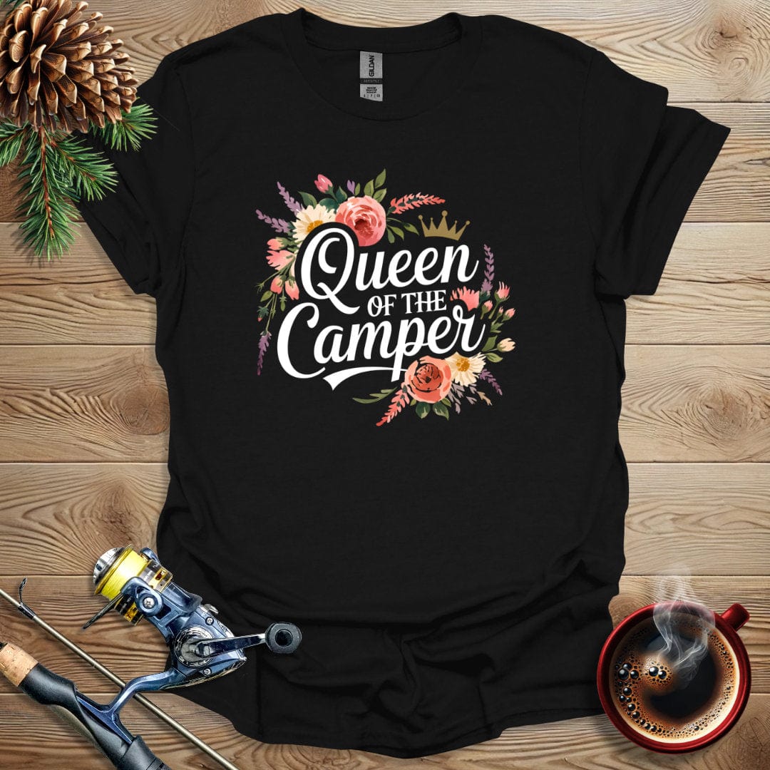 Printify T-Shirt Black / S Queen of the Camper T-Shirt