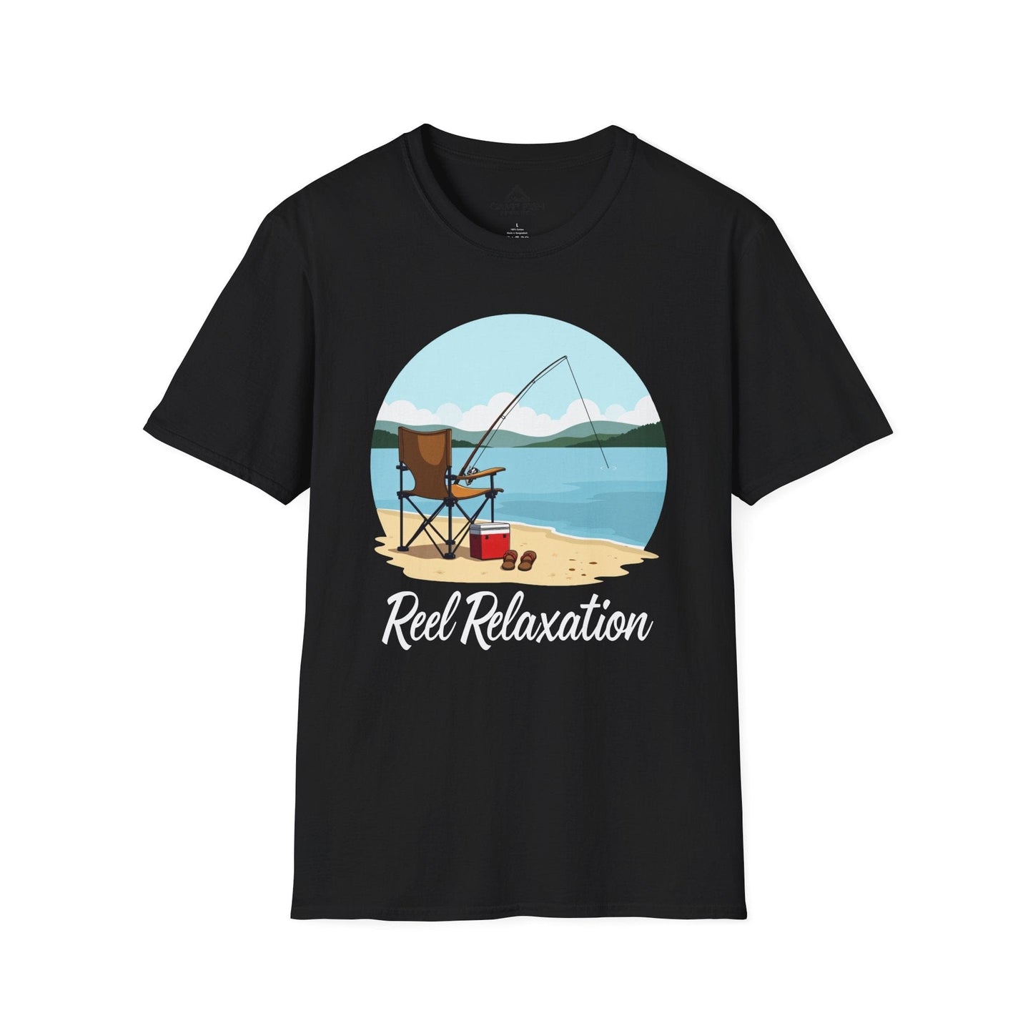 Printify T-Shirt Black / S Reel Relaxation T-Shirt