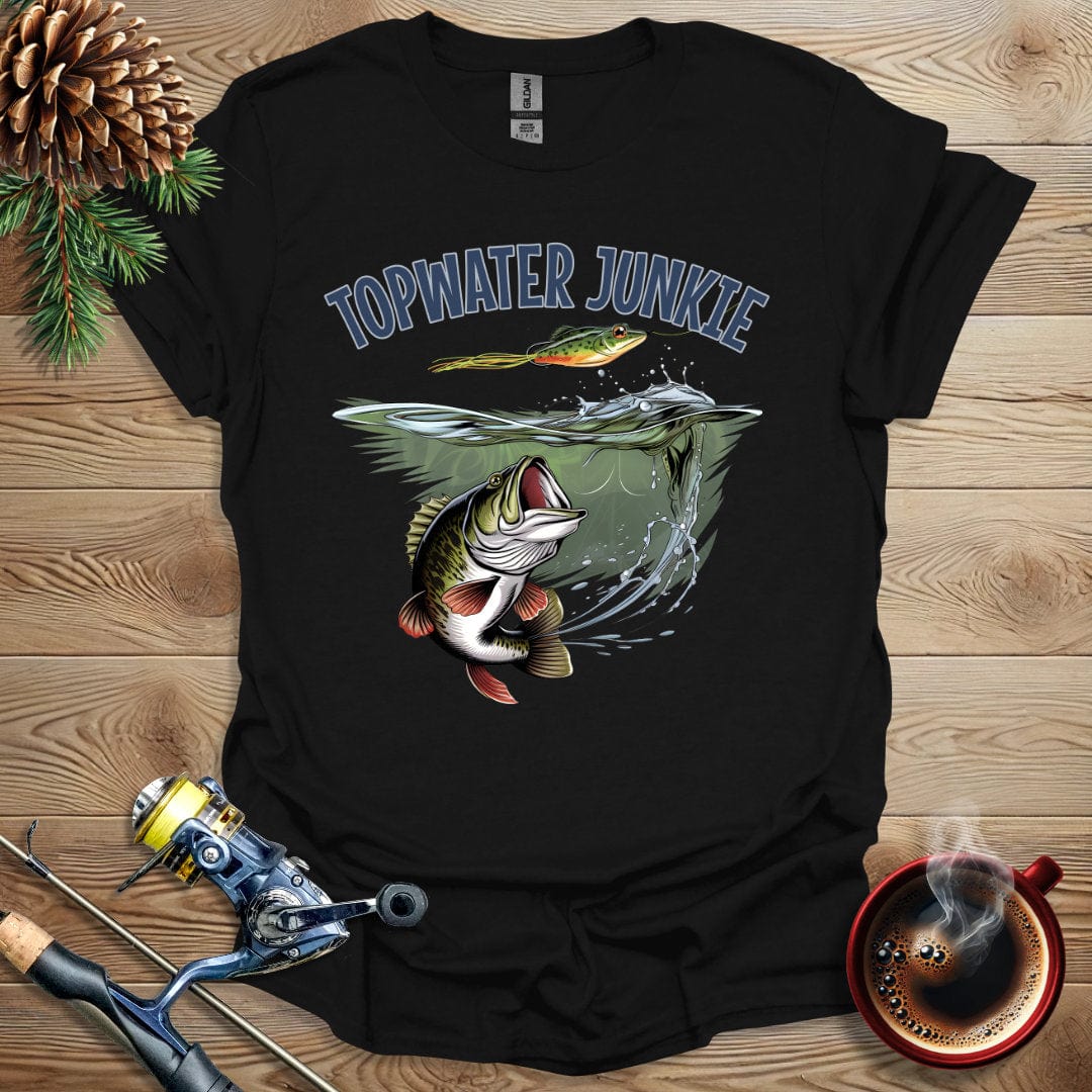 Printify T-Shirt Black / S Top Water Junkies T-Shirt
