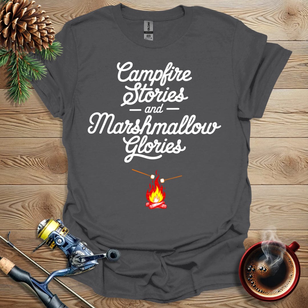 Printify T-Shirt Camp Fire Stories - Marshmallow Glories T-Shirt