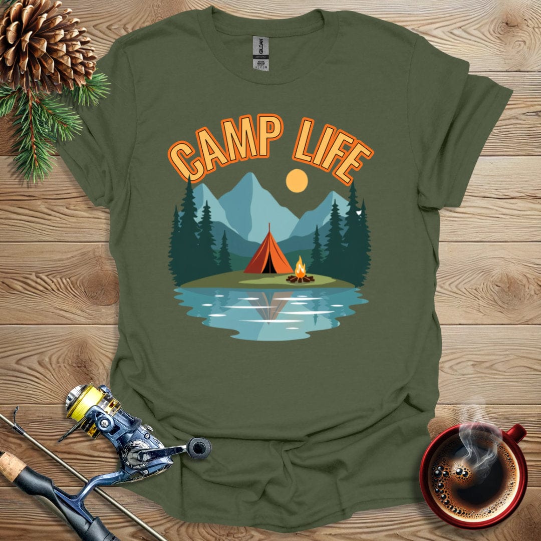 Printify T-Shirt Camp Life (Color) T-Shirt