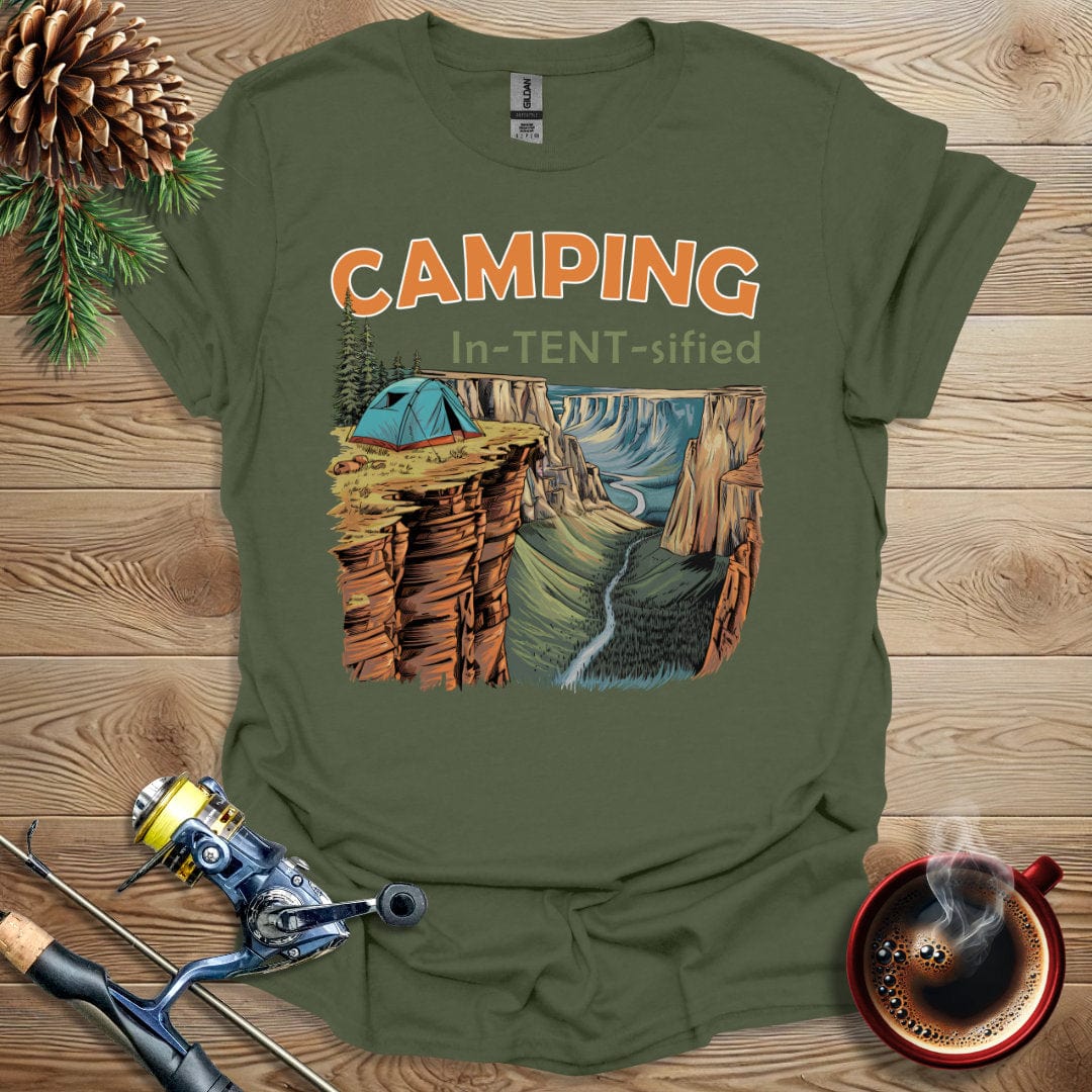 Printify T-Shirt Camping In-TENT-sified T-Shirt