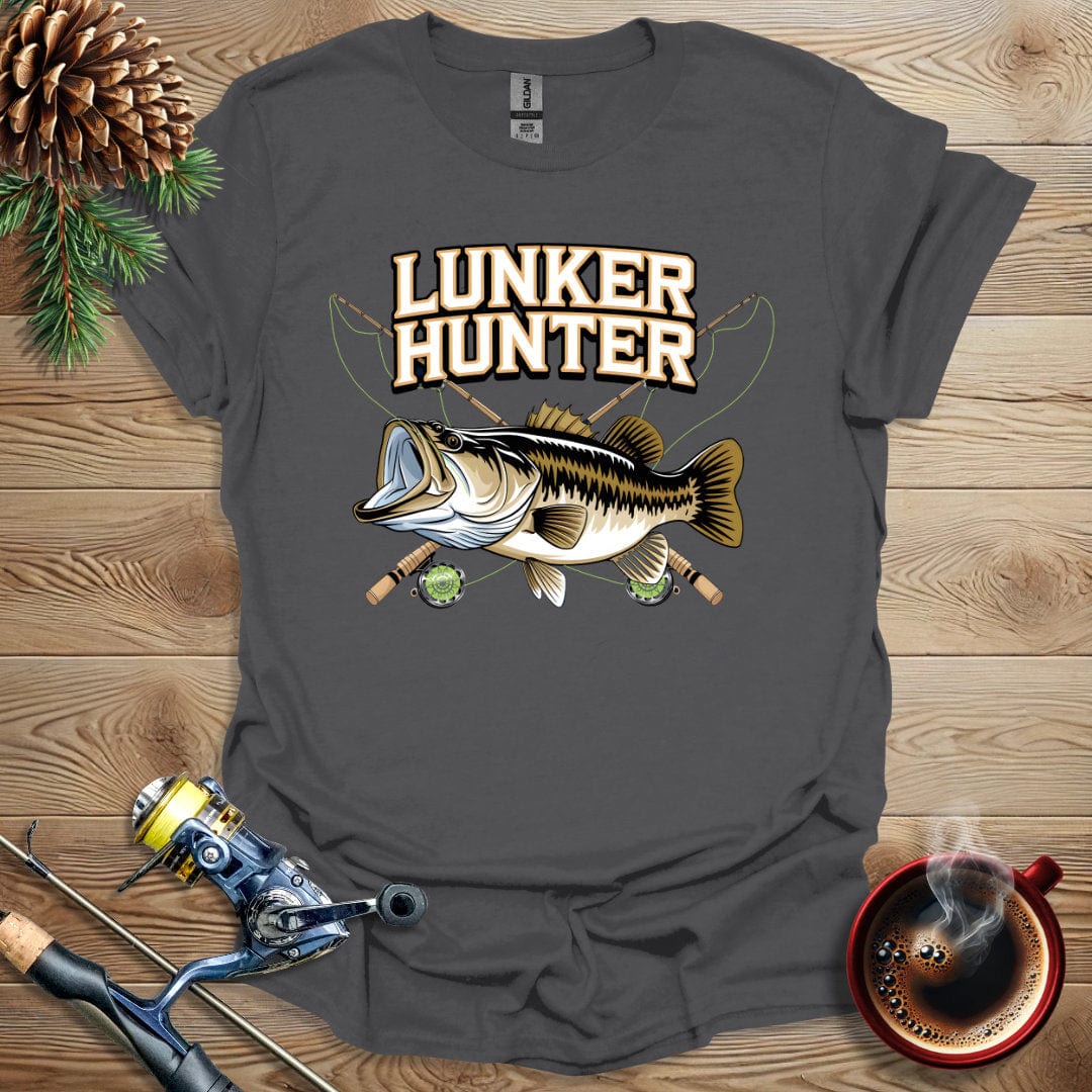 Printify T-Shirt Charcoal / S Lunker Hunter T-Shirt