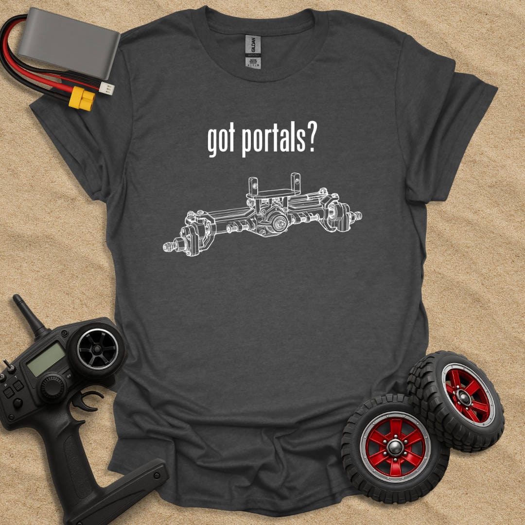 Printify T-Shirt Dark Heather / S Got Portals? T-Shirt