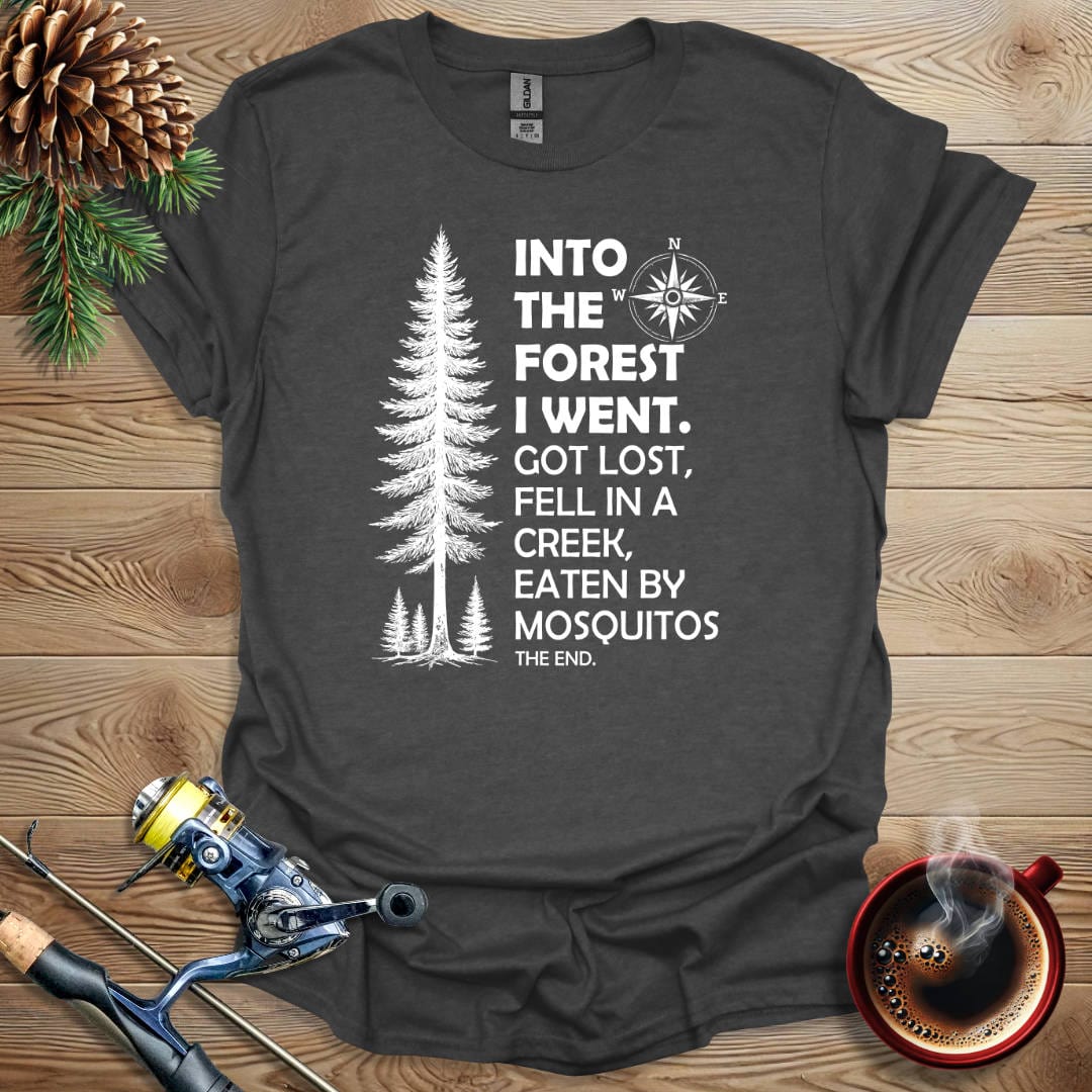 Printify T-Shirt Dark Heather / S Into The Forest I Went T-Shirt