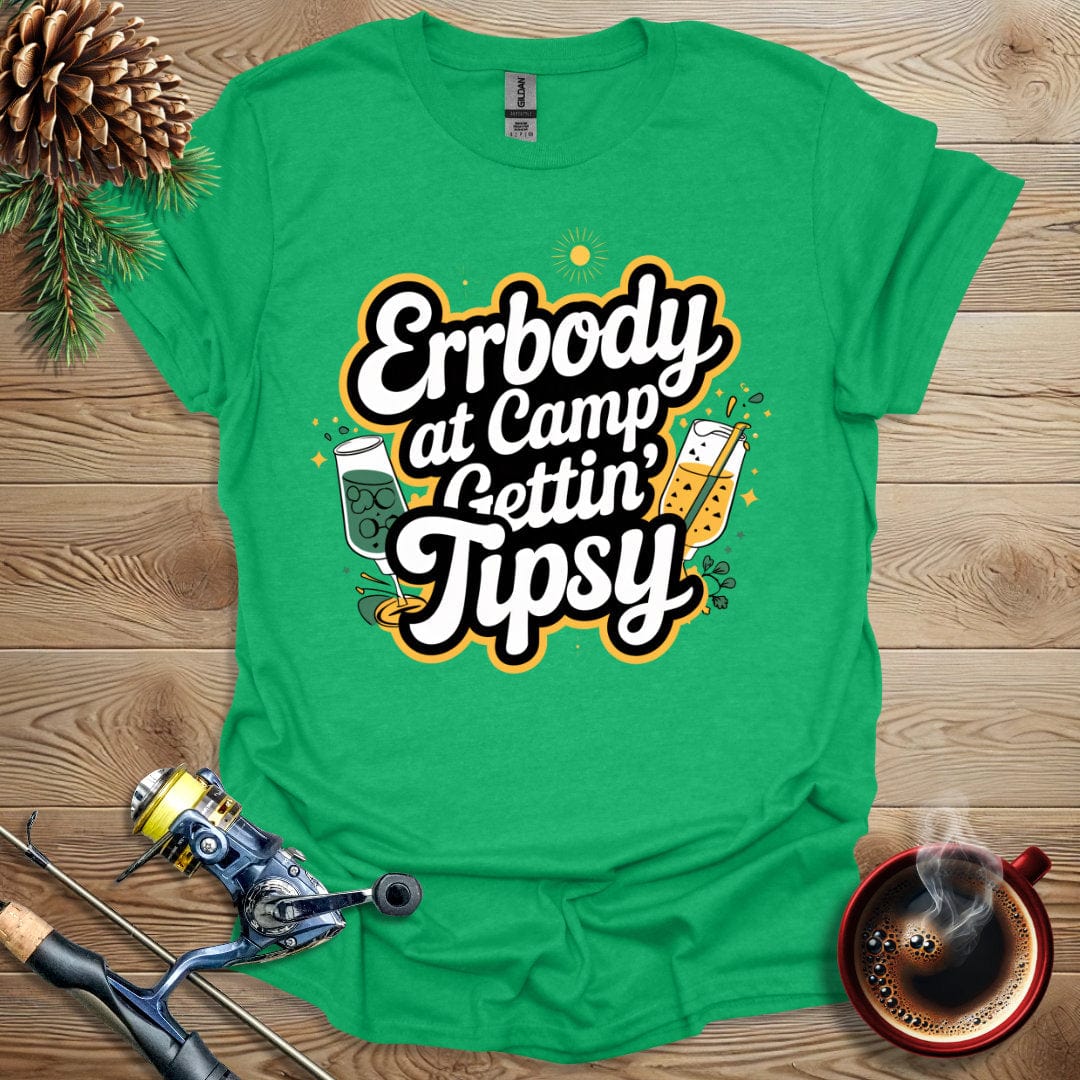 Printify T-Shirt Errbody At Camp Gettin Tipsy T-Shirt