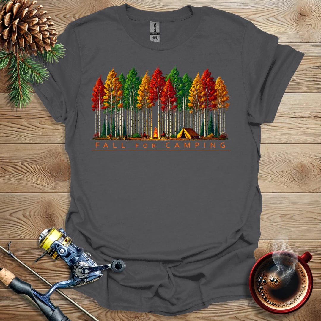Printify T-Shirt Fall For Camping T-Shirt