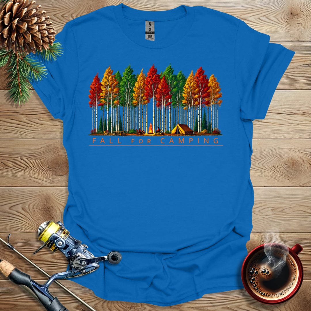 Printify T-Shirt Fall For Camping T-Shirt
