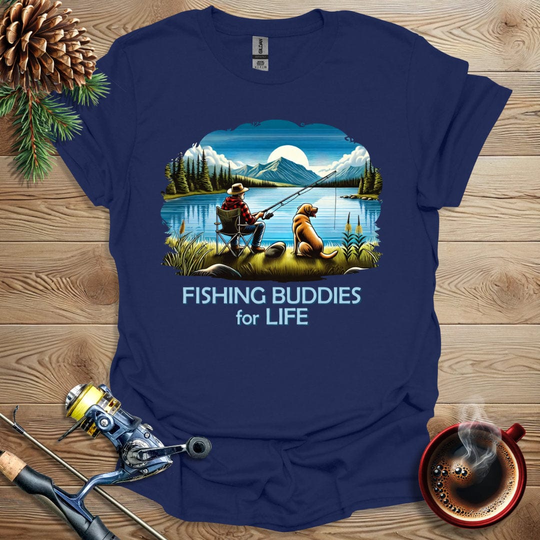 Printify T-Shirt Fishing Buddies For Life T-Shirt