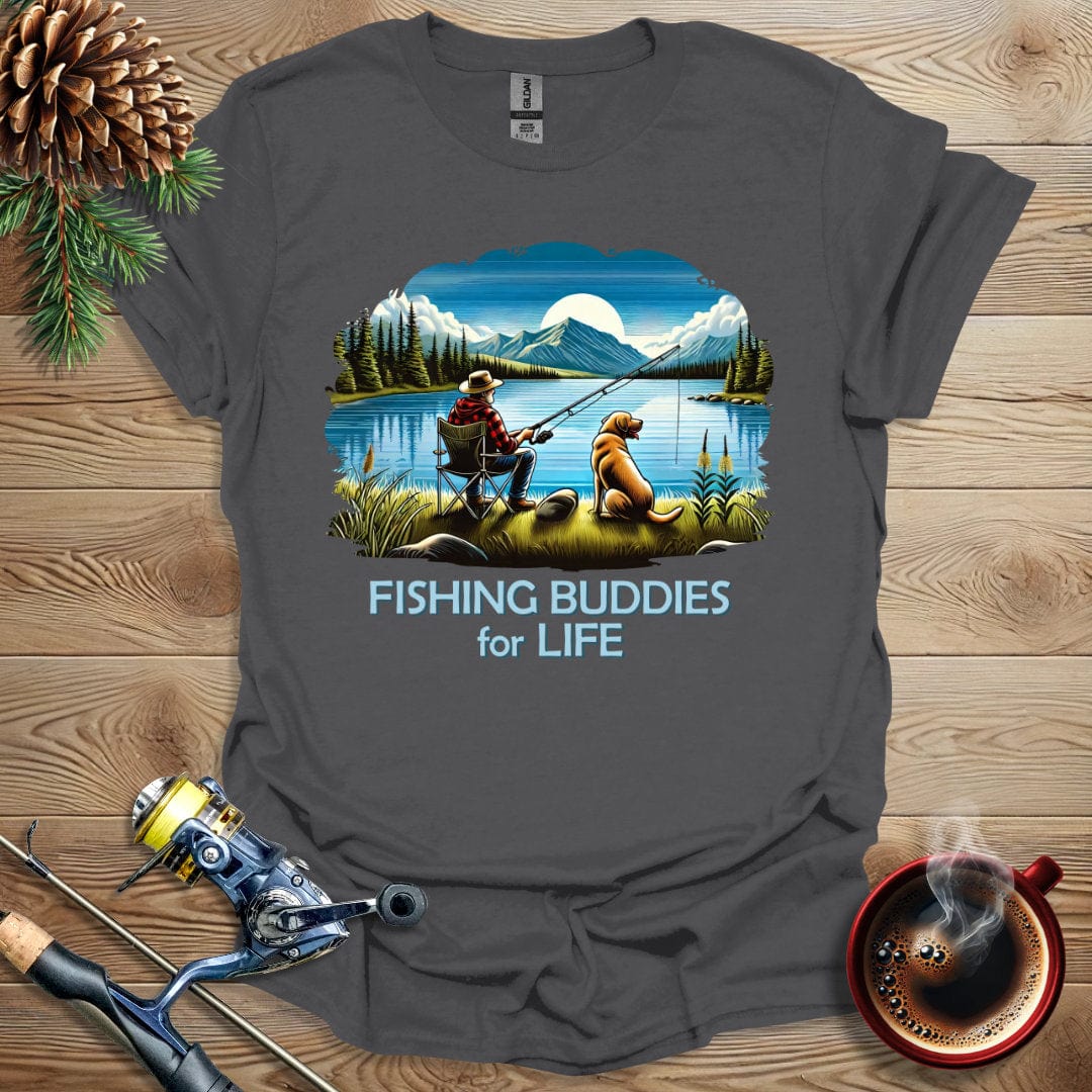 Printify T-Shirt Fishing Buddies For Life T-Shirt