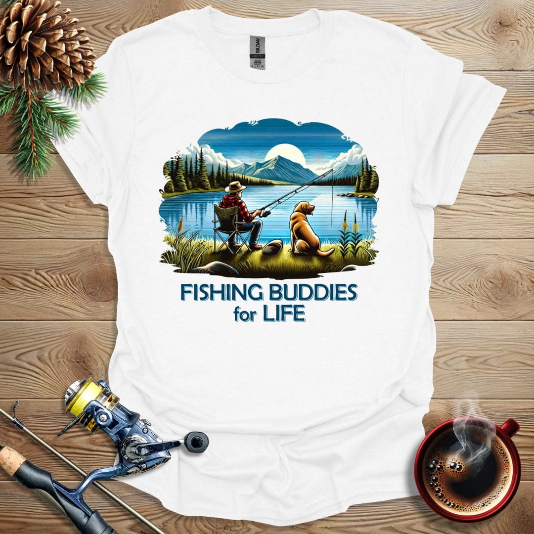Printify T-Shirt Fishing Buddies For Life T-Shirt
