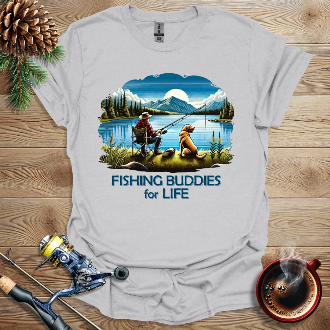 Printify T-Shirt Fishing Buddies For Life T-Shirt