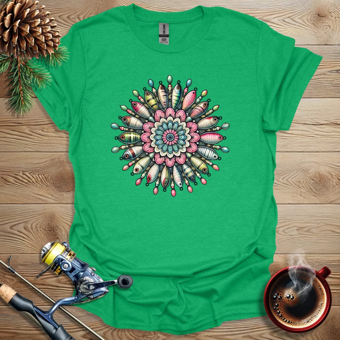 Printify T-Shirt Fishing Lure Mandala T-Shirt
