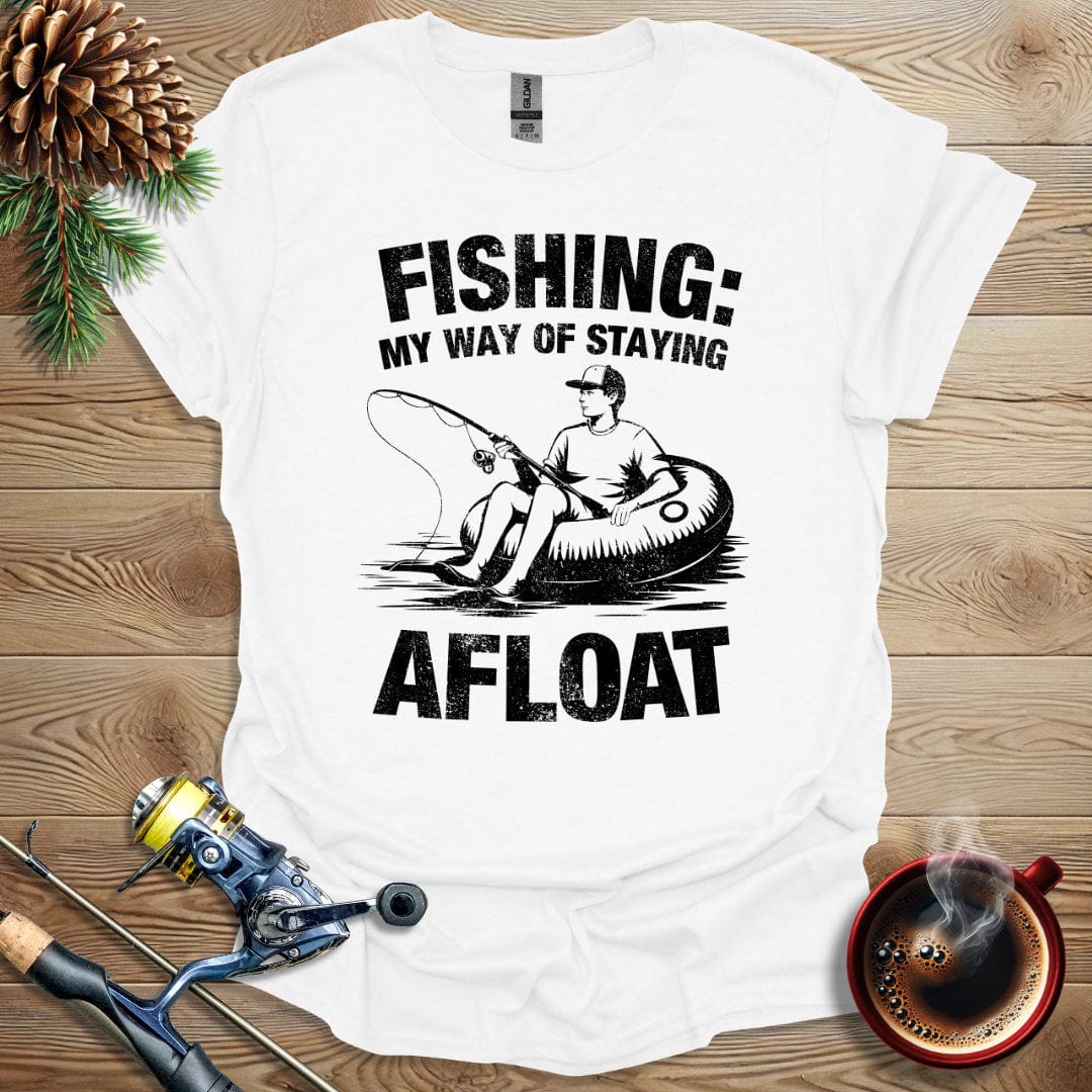 Printify T-Shirt Fishing: My Way Of Staying Afloat - Men T-Shirt