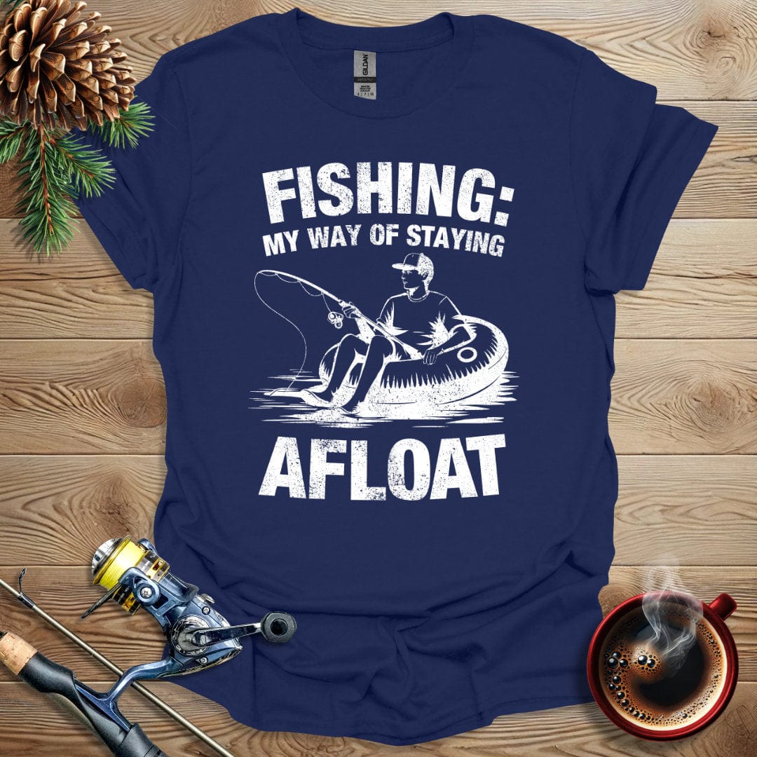 Printify T-Shirt Fishing: My Way Of Staying Afloat - Men T-Shirt