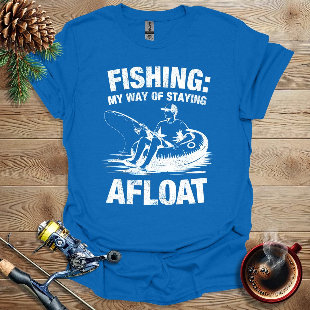 Printify T-Shirt Fishing: My Way Of Staying Afloat - Men T-Shirt