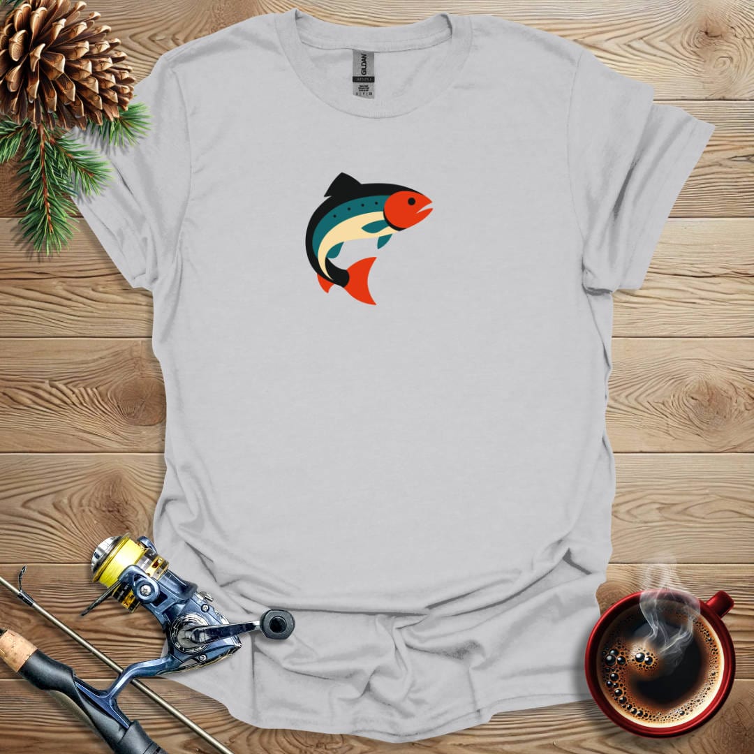 Printify T-Shirt Graphic Trout T-Shirt