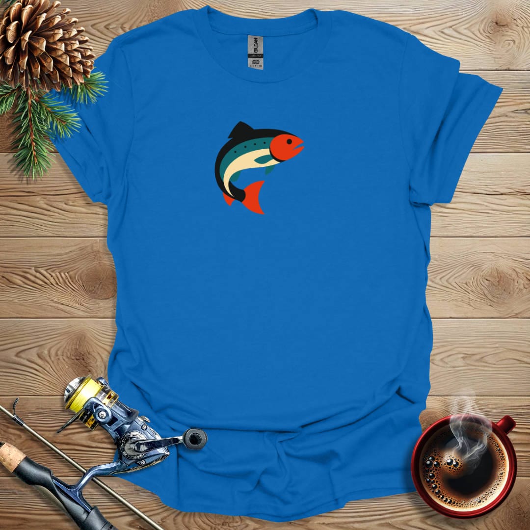 Printify T-Shirt Graphic Trout T-Shirt