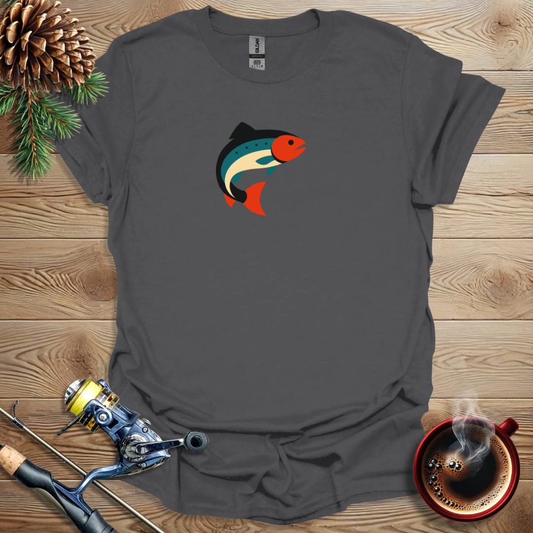 Printify T-Shirt Graphic Trout T-Shirt