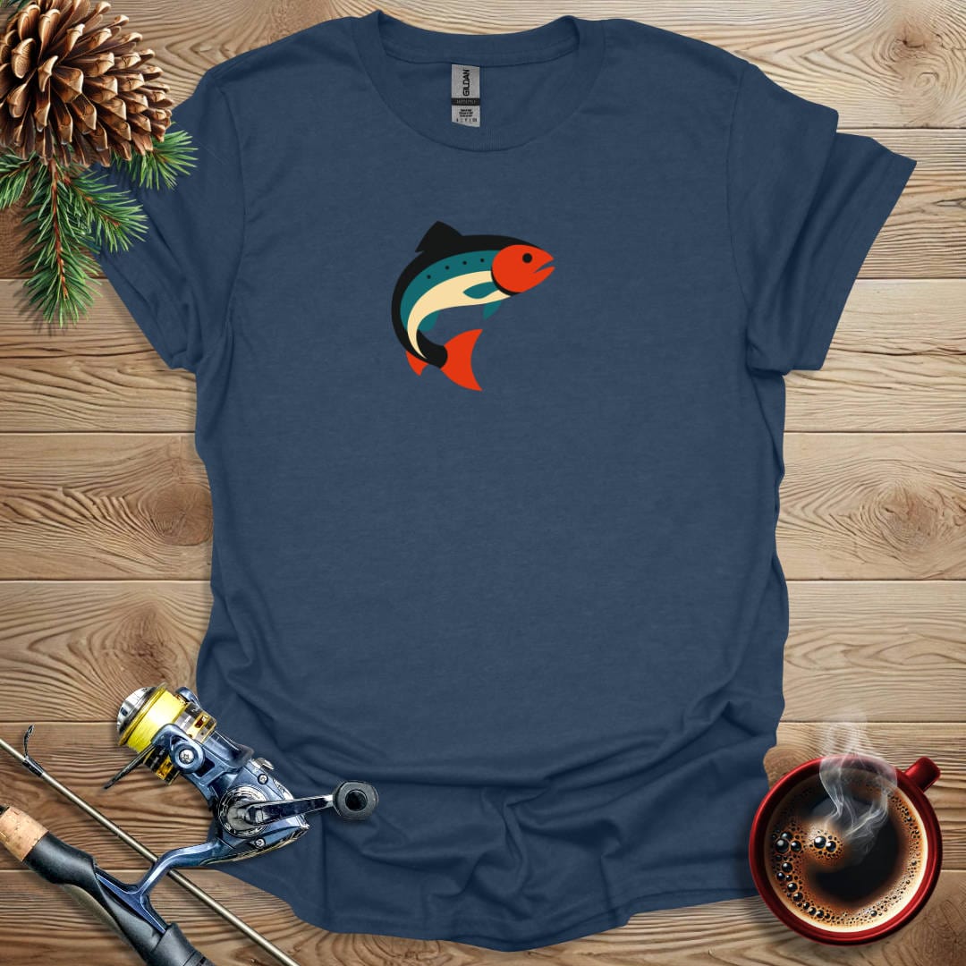 Printify T-Shirt Graphic Trout T-Shirt