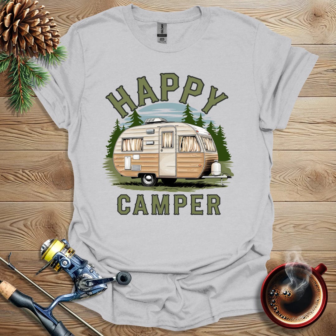 Printify T-Shirt Happy Camper_Color T-Shirt