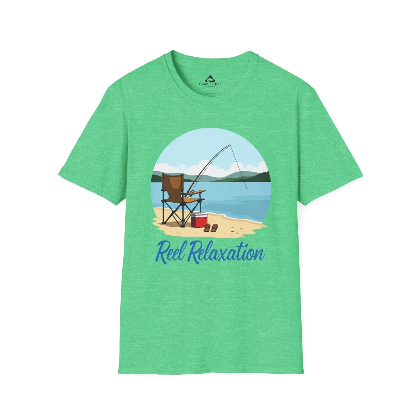 Printify T-Shirt Heather Irish Green / S Reel Relaxation T-Shirt