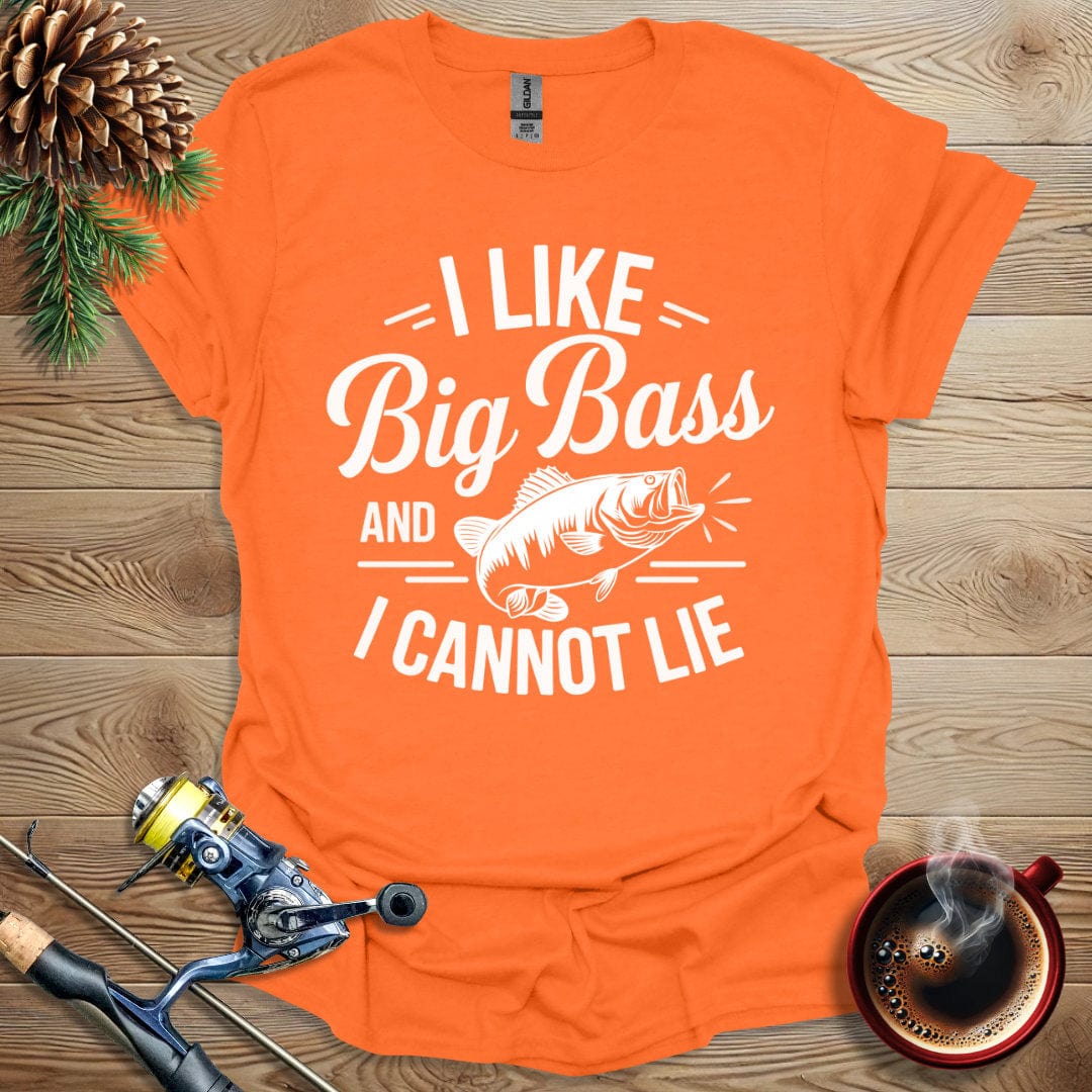 Printify T-Shirt I Like Big Bass And I Cannot Lie T-Shirt