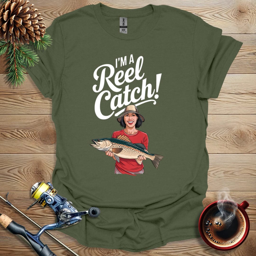 Printify T-Shirt I'm a Reel Catch T-Shirt