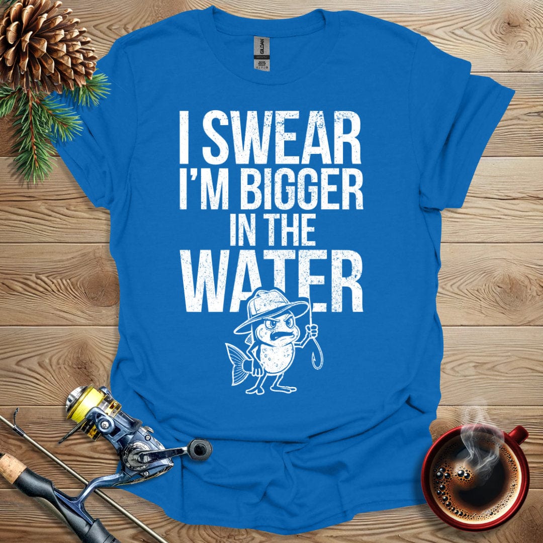 Printify T-Shirt I Swear I'm Bigger in the Water T-Shirt