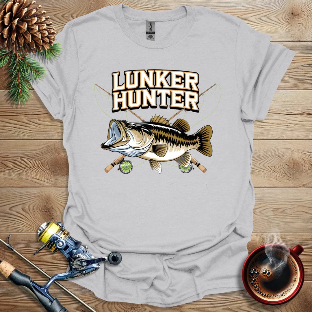 Printify T-Shirt Ice Grey / S Lunker Hunter T-Shirt