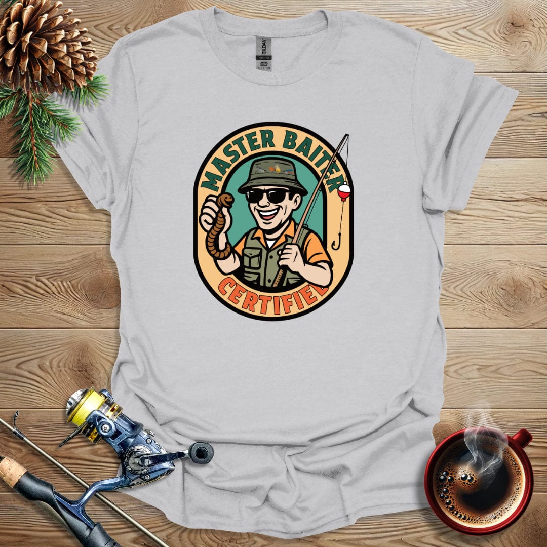Printify T-Shirt Ice Grey / S Master Baiter Certified T-Shirt