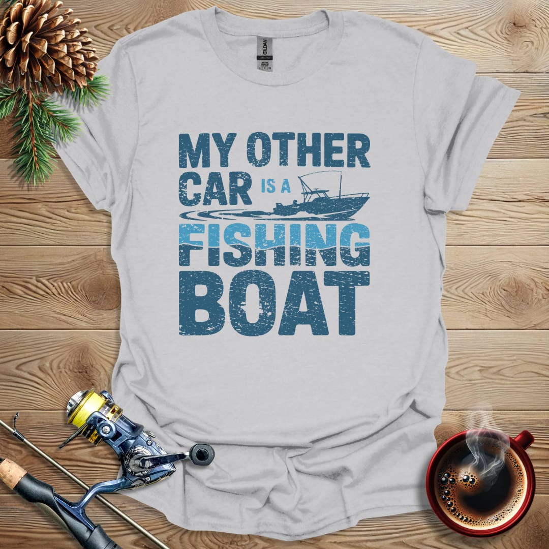Printify T-Shirt Ice Grey / S My Other Car Is A Fishing Boat T-Shirt
