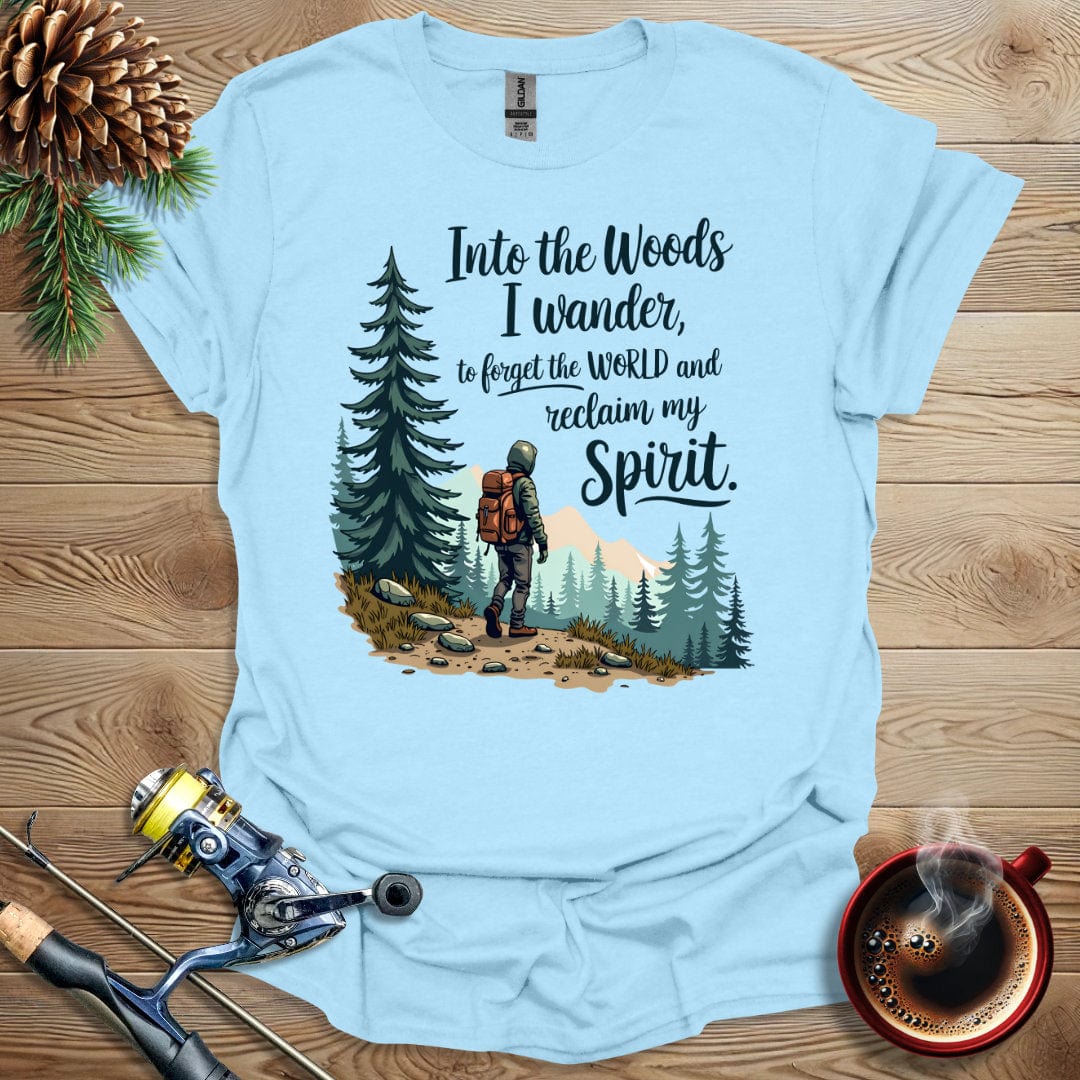 Printify T-Shirt Light Blue / S Into The Woods I Wonder T-Shirt