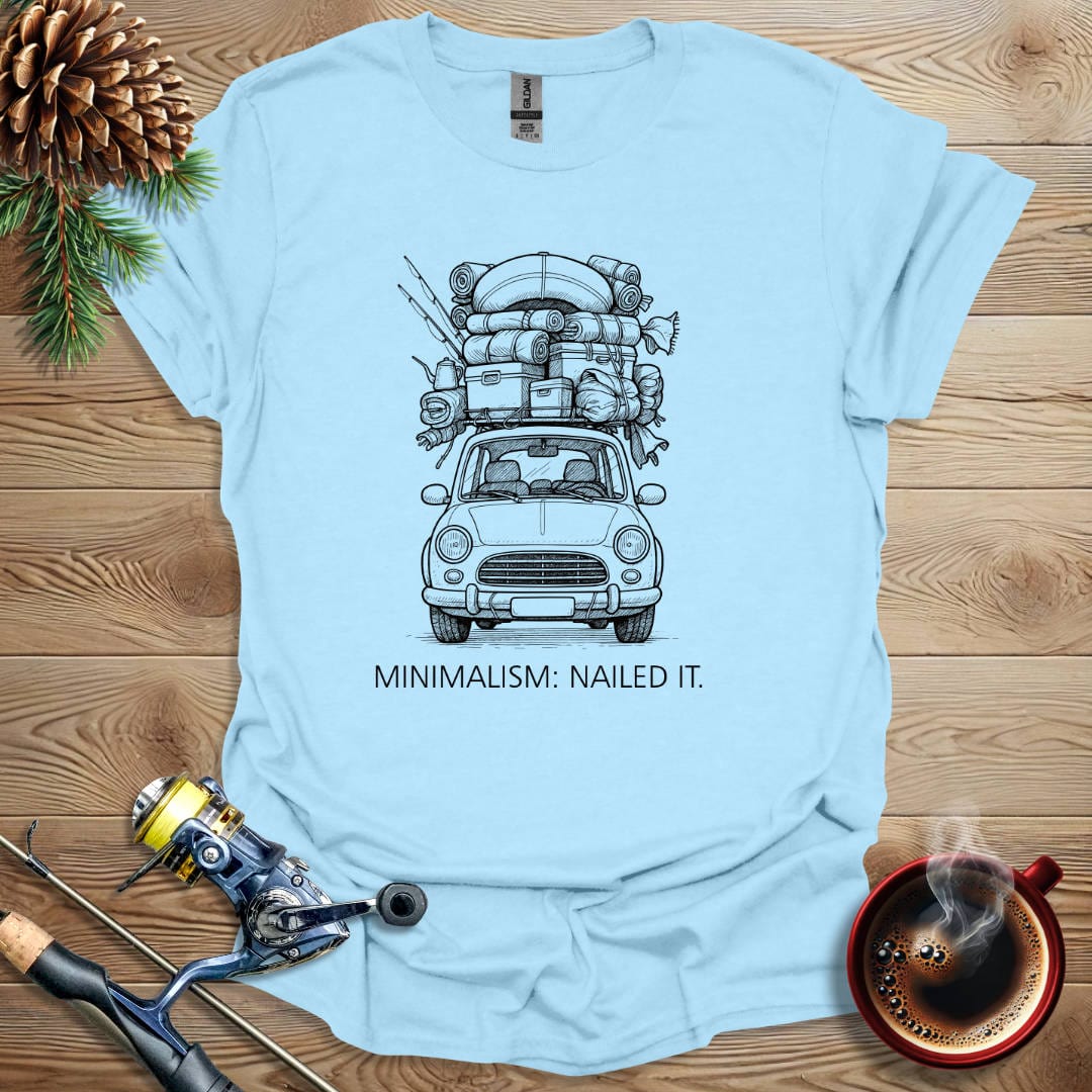 Printify T-Shirt Light Blue / S Minimalism_Nailed It T-Shirt
