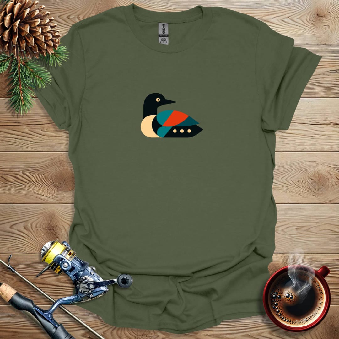 Printify T-Shirt Military Green / S Graphic Loon T-Shirt