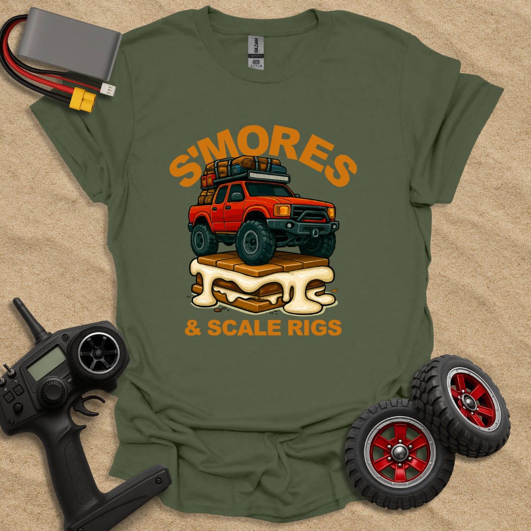 Printify T-Shirt Military Green / S S'mores & Trail Rigs T-Shirt