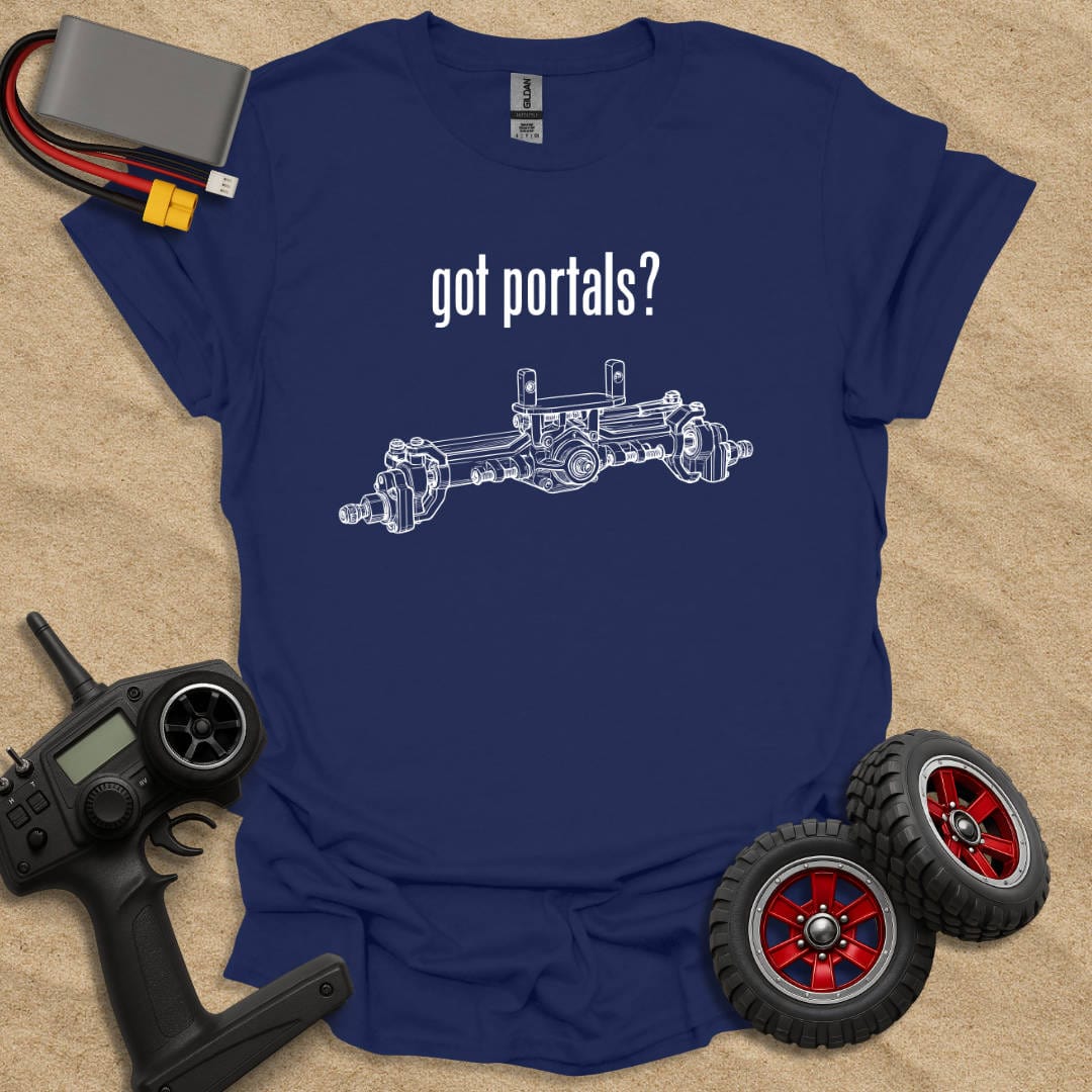 Printify T-Shirt Navy / S Got Portals? T-Shirt