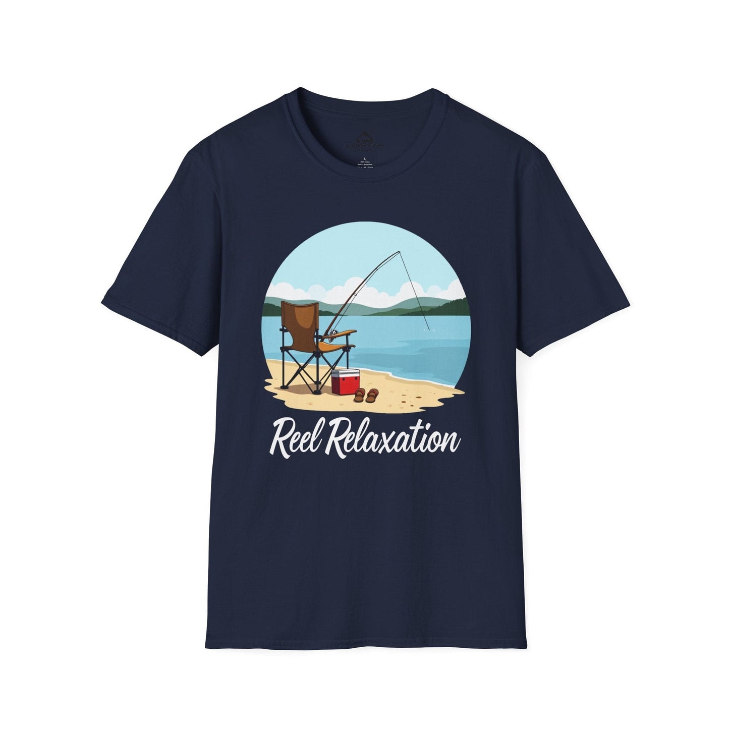 Printify T-Shirt Navy / S Reel Relaxation T-Shirt