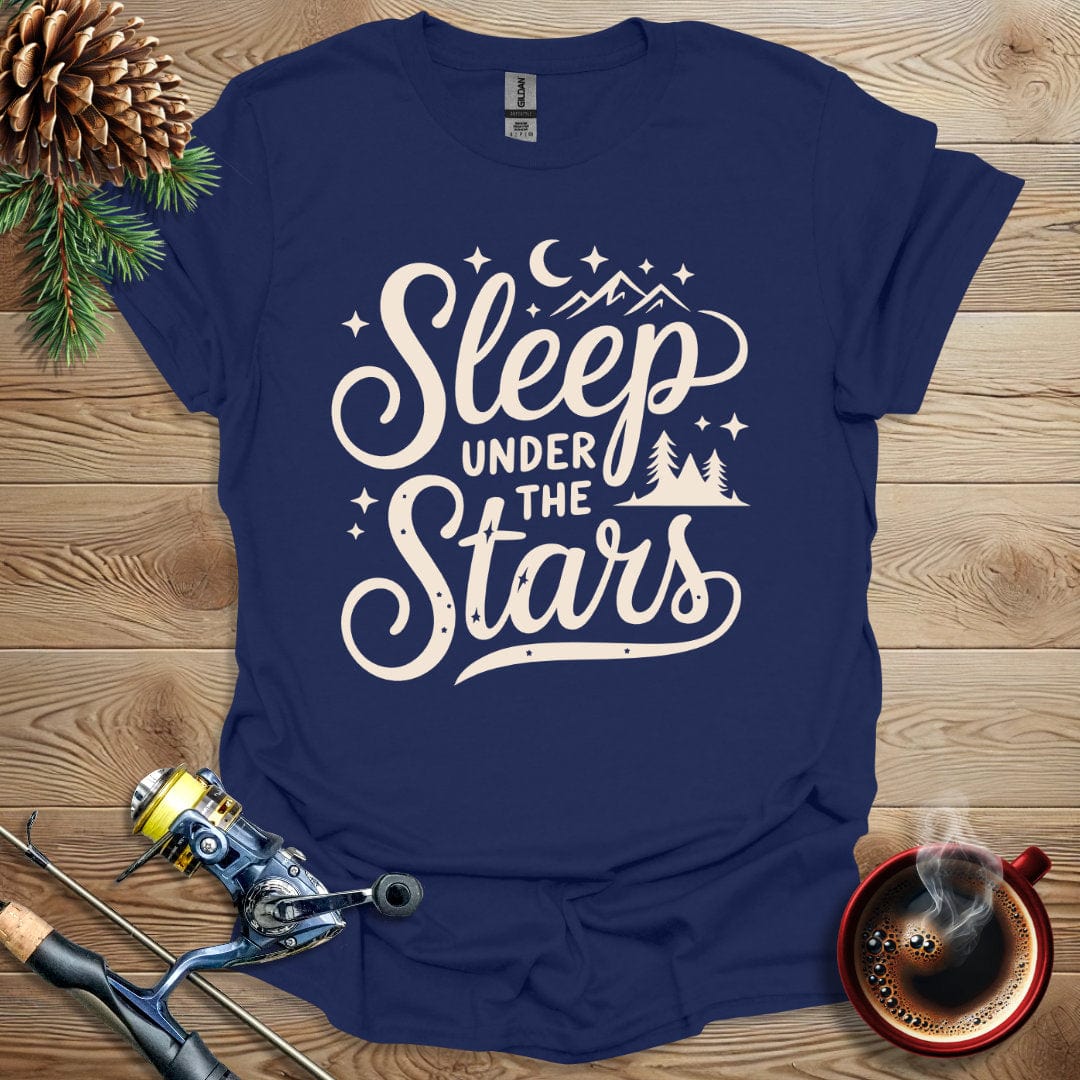Printify T-Shirt Navy / S Sleep Under The Stars T-Shirt