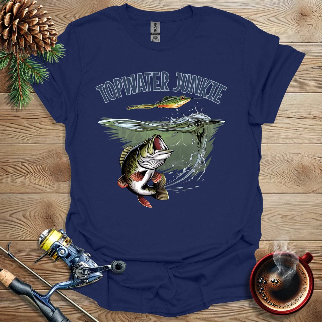 Printify T-Shirt Navy / S Top Water Junkies T-Shirt