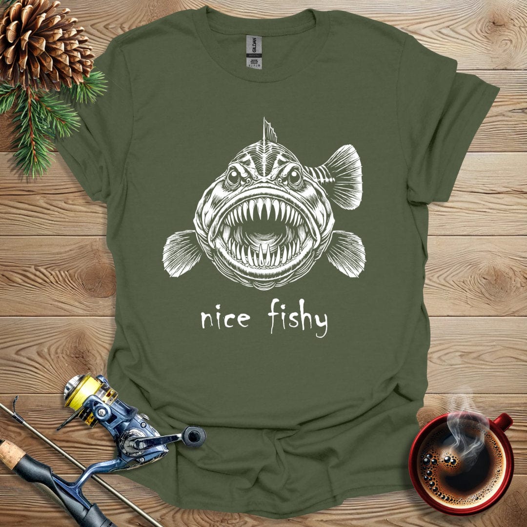 Printify T-Shirt Nice Fishy T-Shirt