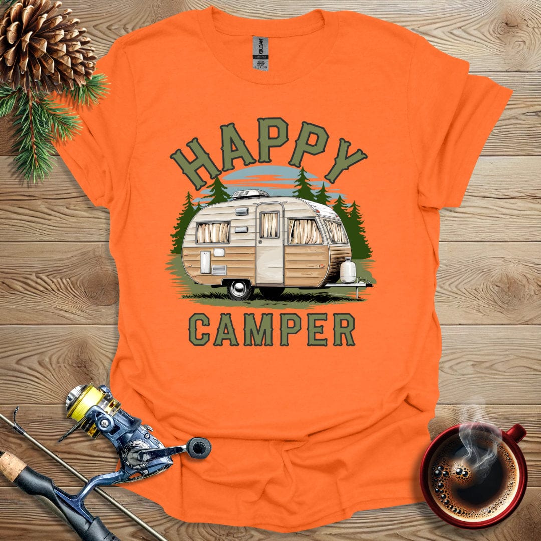 Printify T-Shirt Orange / S Happy Camper_Color T-Shirt