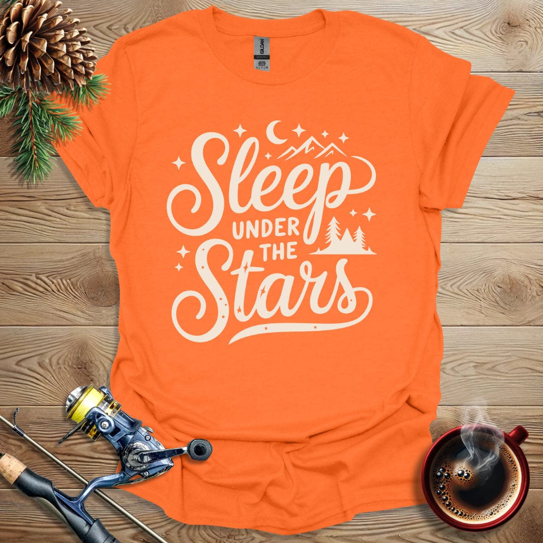 Printify T-Shirt Orange / S Sleep Under The Stars T-Shirt