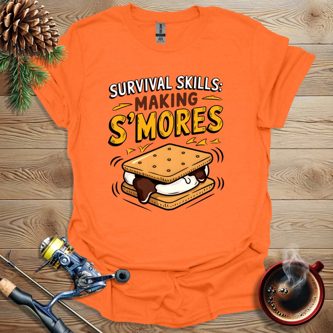 Printify T-Shirt Orange / S Survival Skills: Making S'mores T-Shirt