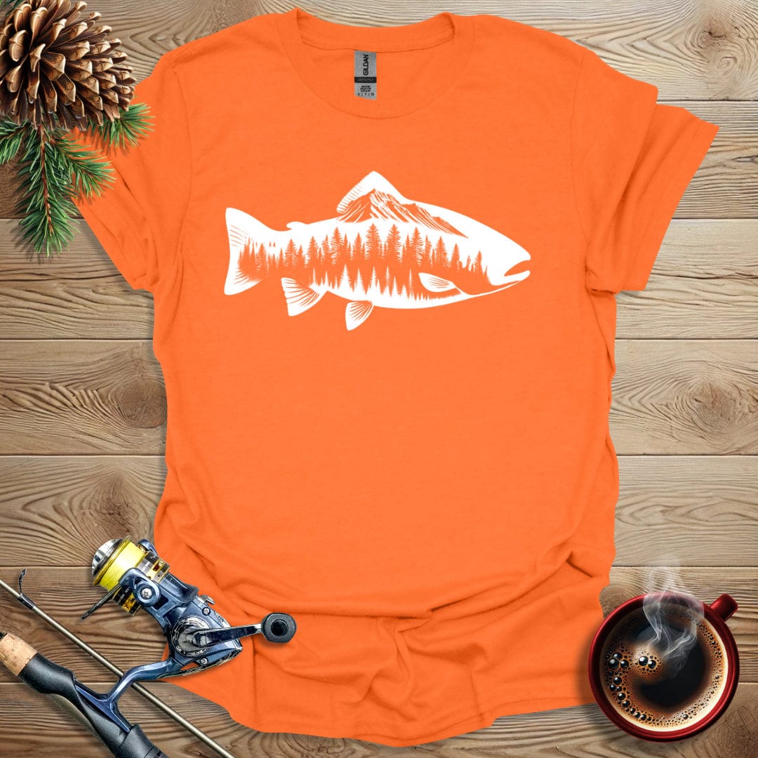 Printify T-Shirt Orange / S Trout Nature T-Shirt