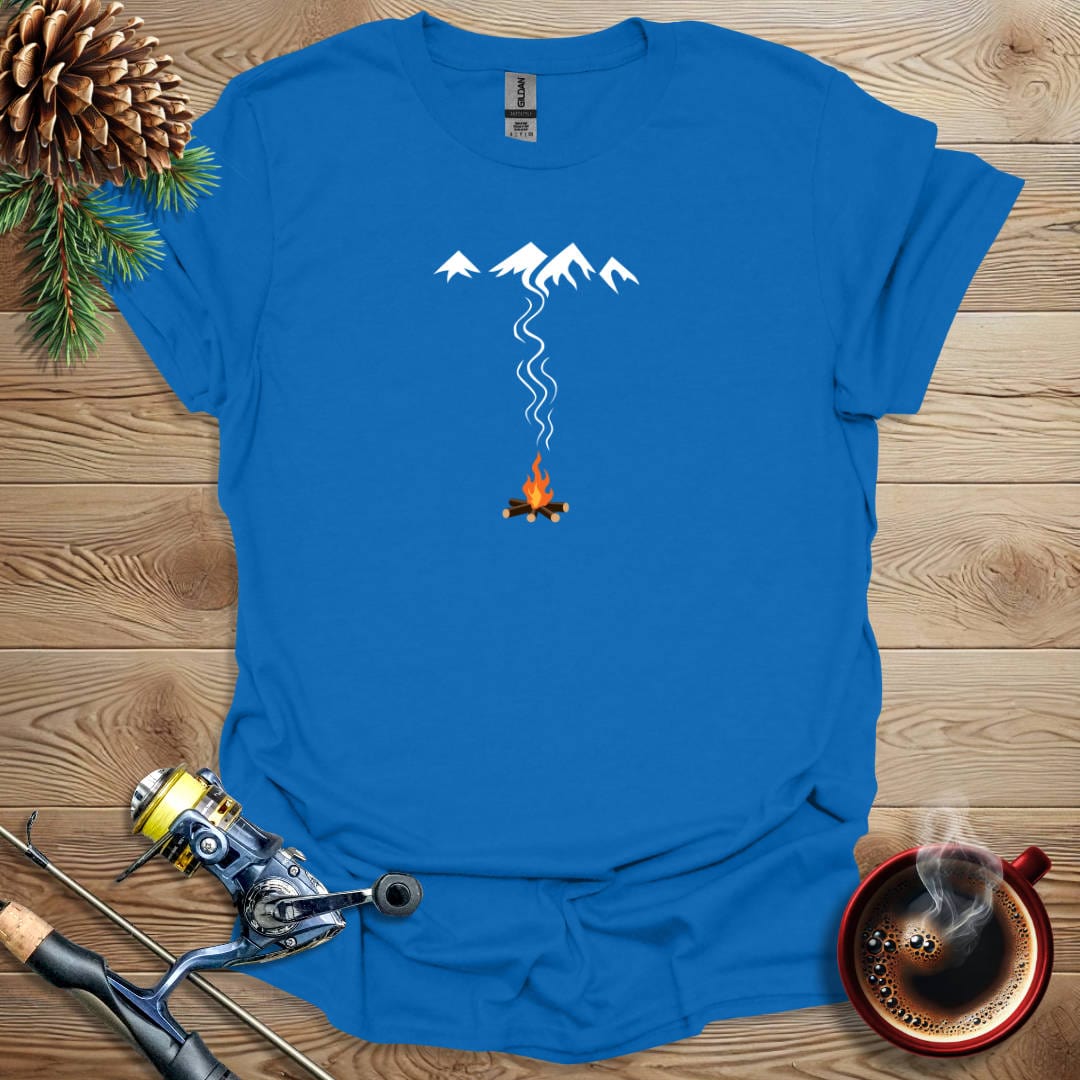 Printify T-Shirt Royal / S Fire Mountain T-Shirt
