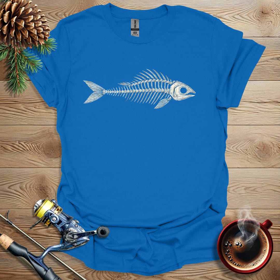 Printify T-Shirt Royal / S Fish Bones T-Shirt