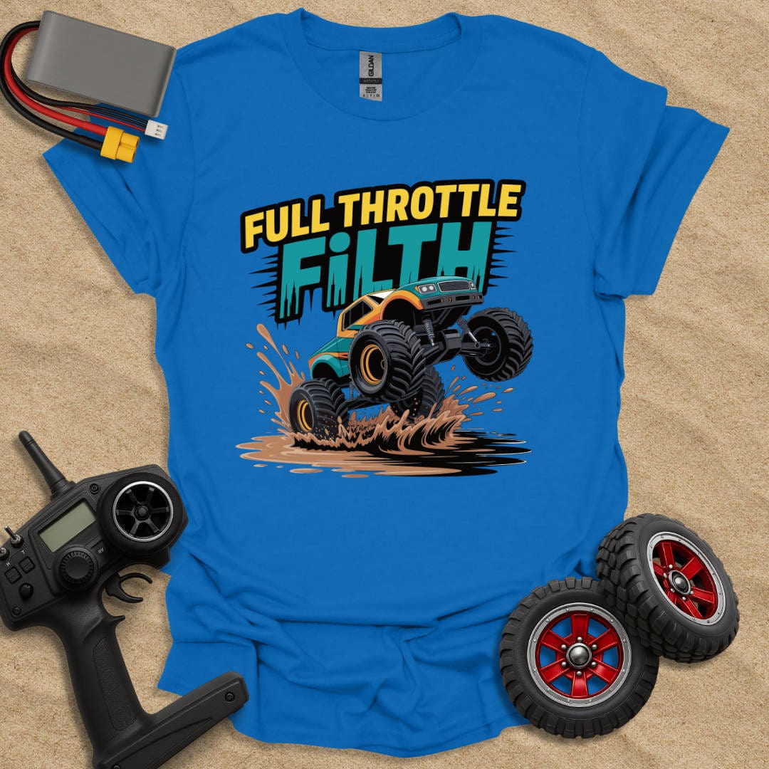 Printify T-Shirt Royal / S Full Throttle Filth T-Shirt
